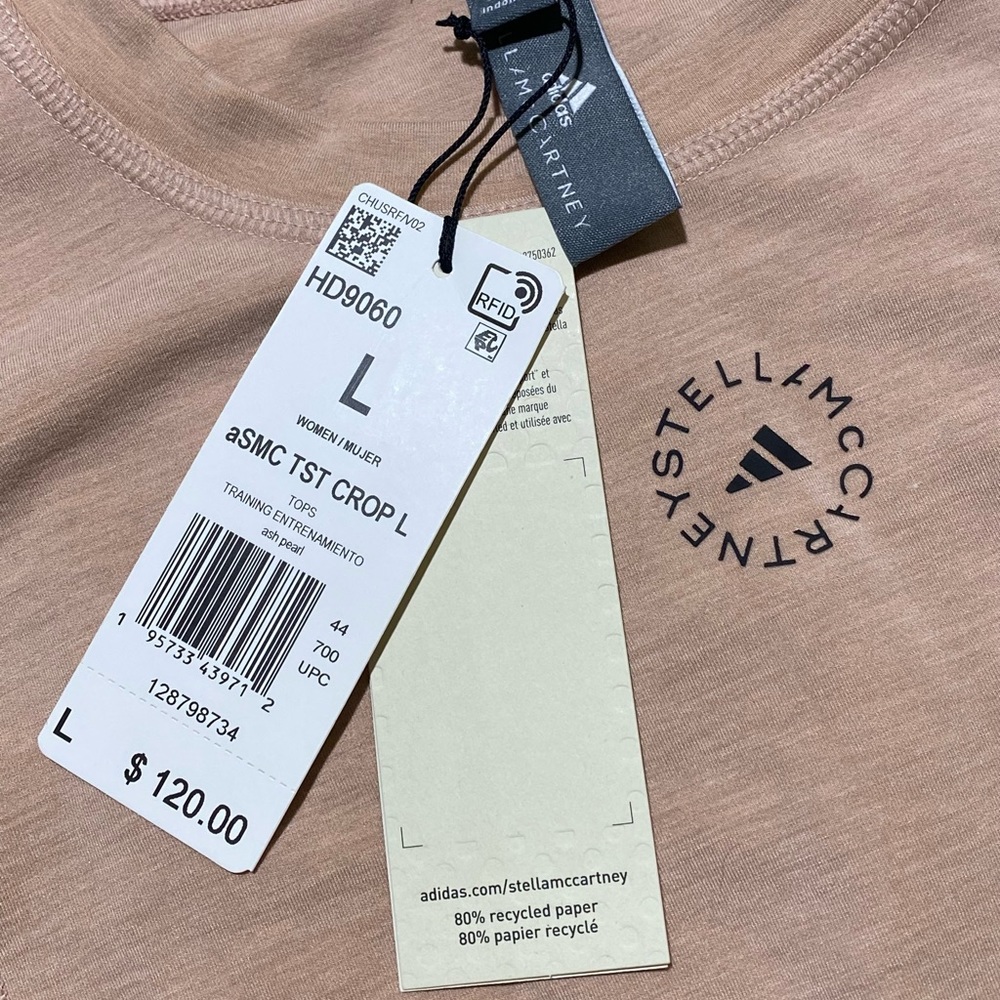 Adidas Stella McCartney TrueStrength Long Sleeve Crop Top - Picture 5 of 8